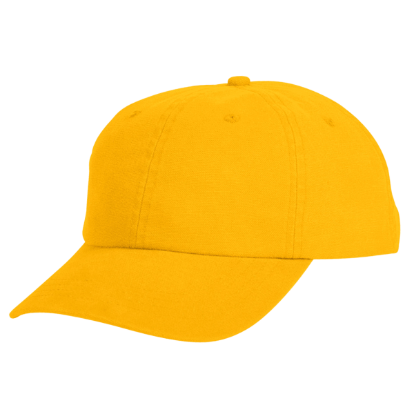 Big Accessories Heavy Washed Canvas Cap, Mustard, Left Side view