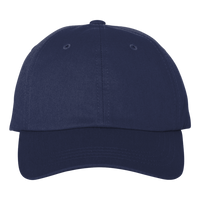 Big Accessories Heavy Washed Canvas Cap, Navy, Front view