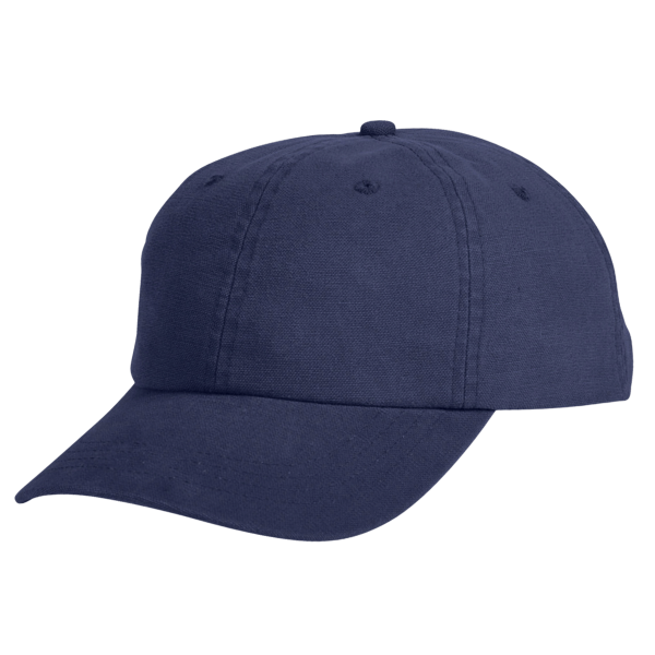 Big Accessories Heavy Washed Canvas Cap, Navy, Left Side view