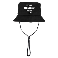 Big Accessories Lariat Booney, Black, Front view, Mockup