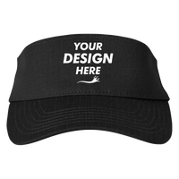 Big Accessories Lariat Visor, Black, Front view, Mockup