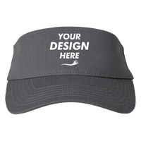 Big Accessories Lariat Visor, Charcoal, Front view, Mockup