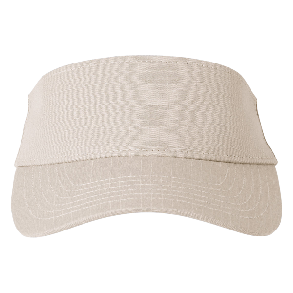 Big Accessories Lariat Visor, Khaki, Front view