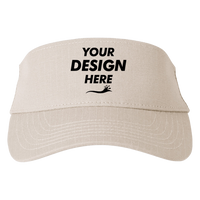 Big Accessories Lariat Visor, Khaki, Front view, Mockup