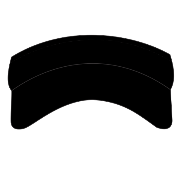 Big Accessories Mesh Visor, Black, Hat (Front) view