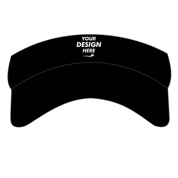 Big Accessories Mesh Visor, Black, Hat (Front) view, Mockup