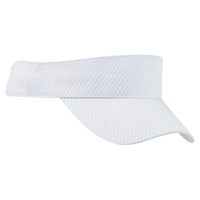 Big Accessories Mesh Visor, White, Front view