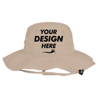 Big Accessories Outlander Booney Hat, Khaki, Front view, Mockup