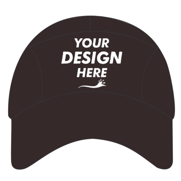 Big Accessories Pearl Performance Cap, Black, Front view, Mockup