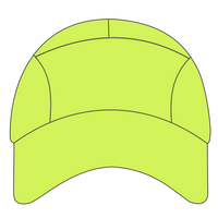 Big Accessories Pearl Performance Cap, Neon Yellow, Front view