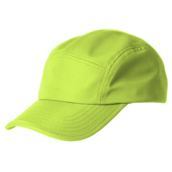 Big Accessories Pearl Performance Cap, Neon Yellow, Left Side view