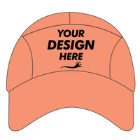 Big Accessories Pearl Performance Cap, Orange, Front view, Mockup
