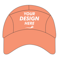 Big Accessories Pearl Performance Cap, Orange, Front view, Mockup