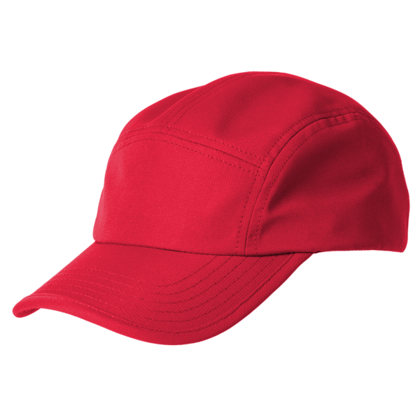 Big Accessories Pearl Performance Cap, Red, Left Side view
