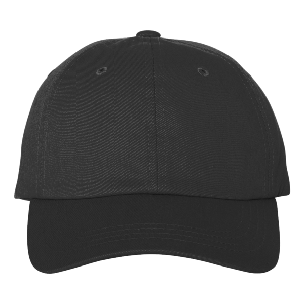 Big Accessories Six-Panel Twill Cap, Black, Front view