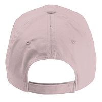 Big Accessories Six-Panel Twill Cap, Blush, Back view
