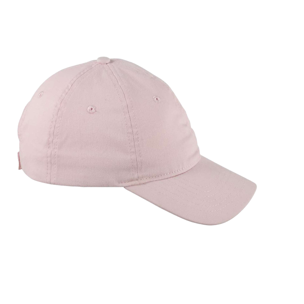 Big Accessories Six-Panel Twill Cap, Blush, Right Side view