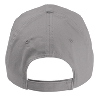 Big Accessories Six-Panel Twill Cap, Dark Grey, Back view