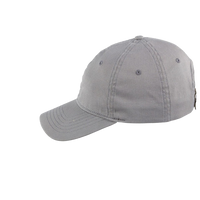 Big Accessories Six-Panel Twill Cap, Dark Grey, Left Side view