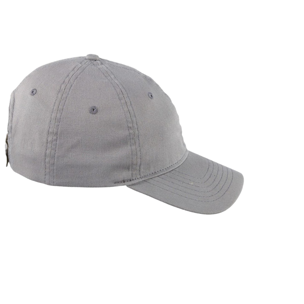 Big Accessories Six-Panel Twill Cap, Dark Grey, Right Side view