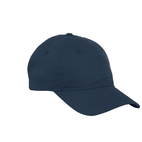 Big Accessories Six-Panel Twill Cap, Navy, Right Side view