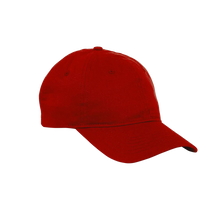 Big Accessories Six-Panel Twill Cap, Red, Right Side view