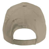 Big Accessories Six-Panel Twill Cap, Stone, Back view