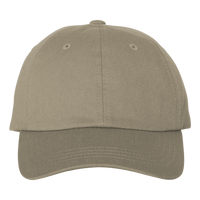Big Accessories Six-Panel Twill Cap, Stone, Front view