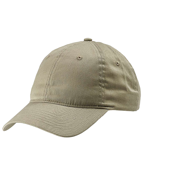 Big Accessories Six-Panel Twill Cap, Stone, Left Side view
