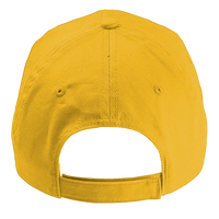 Big Accessories Six-Panel Twill Cap, Sunray Yellow, Back view
