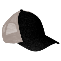 Big Accessories Sport Trucker Cap, Black / Tan, Front view