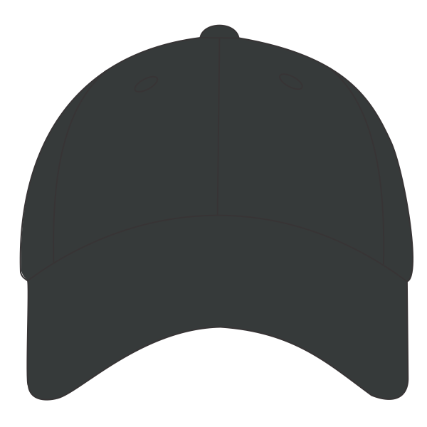 Big Accessories Twill Cap, Black, Front view