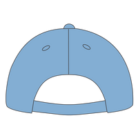 Big Accessories Twill Cap, Carolina Blue, Back view