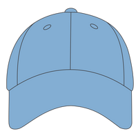 Big Accessories Twill Cap, Carolina Blue, Front view