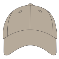 Big Accessories Twill Cap, Khaki, Front view