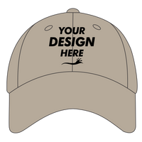 Big Accessories Twill Cap, Khaki, Front view, Mockup