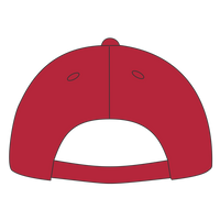 Big Accessories Twill Cap, Red, Back view