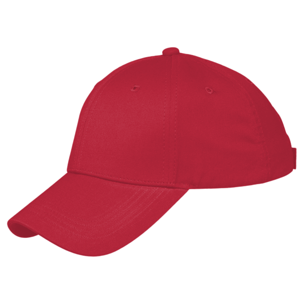 Big Accessories Twill Cap, Red, Left Side view