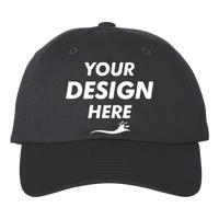 Big Accessories Ultimate Dad Hat, Black, Front view, Mockup