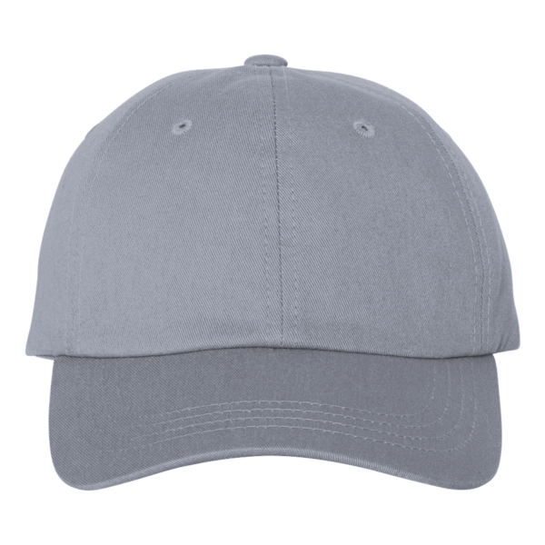 Big Accessories Ultimate Dad Hat, Light Grey, Front view