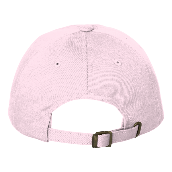 Big Accessories Ultimate Dad Hat, Pink, Back view