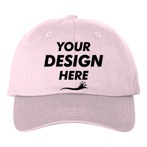 Big Accessories Ultimate Dad Hat, Pink, Front view, Mockup