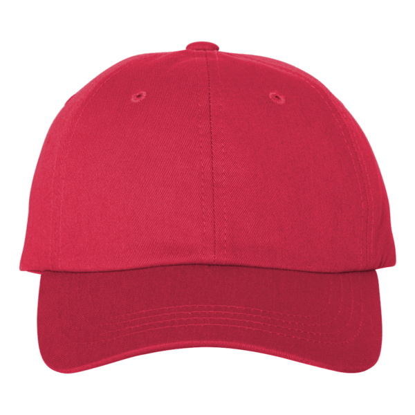 Big Accessories Ultimate Dad Hat, Vintage Red, Front view