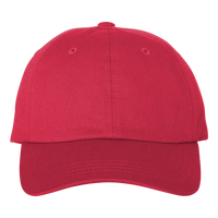 Big Accessories Ultimate Dad Hat, Vintage Red, Front view