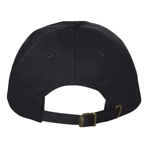 Big Accessories Washed Chino Cap, Black, Back view