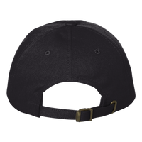 Big Accessories Washed Chino Cap, Black, Back view
