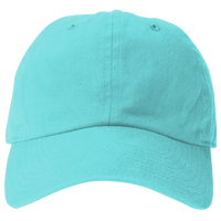 Big Accessories Washed Chino Cap, Lagoon Blue, Front view