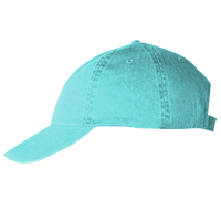 Big Accessories Washed Chino Cap, Lagoon Blue, Left Side view