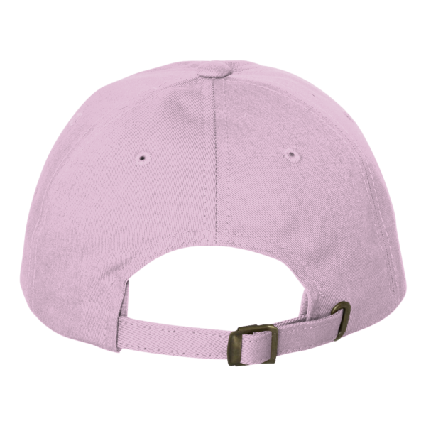 Big Accessories Washed Chino Cap, Light Pink, Back view