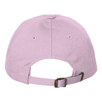 Big Accessories Washed Chino Cap, Light Pink, Back view
